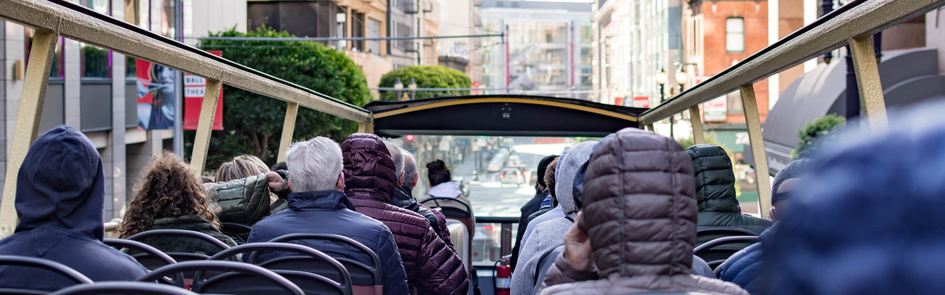 a group of bus passengers