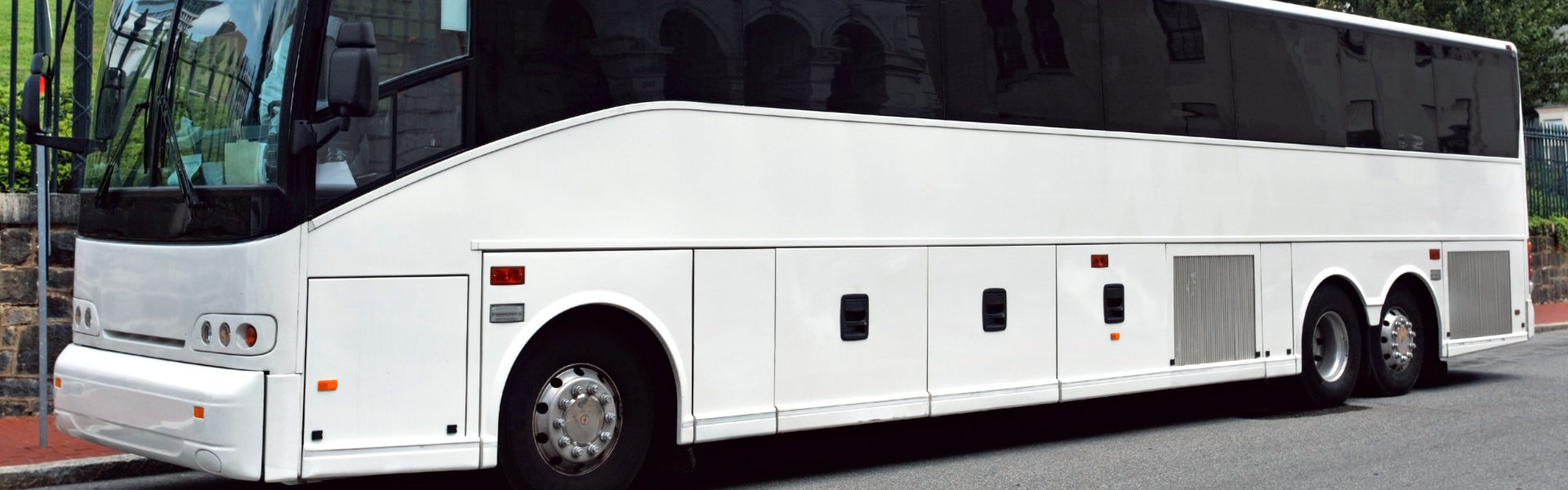 a white bus